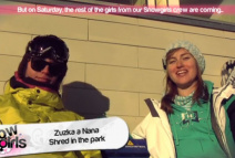 Snowgirls - Zuzka a Nana Shred in the park